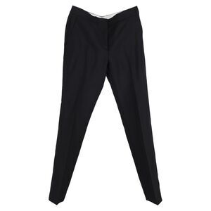 Burberry London Straight-Leg Tailored Trousers in Black Wool